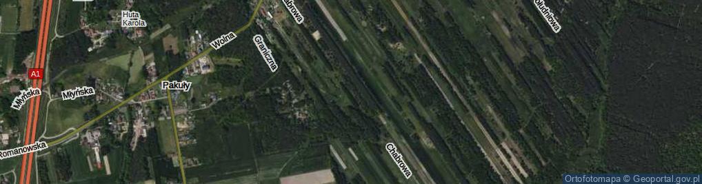 Zdjęcie satelitarne Chabrowa ul.